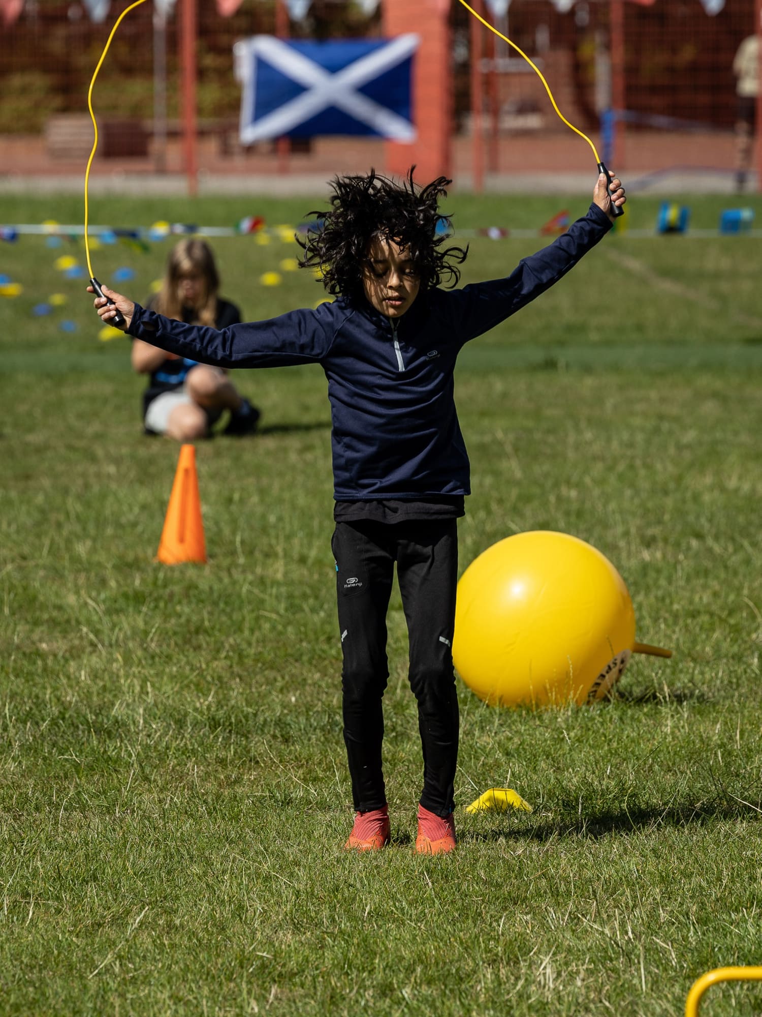 Student skipping