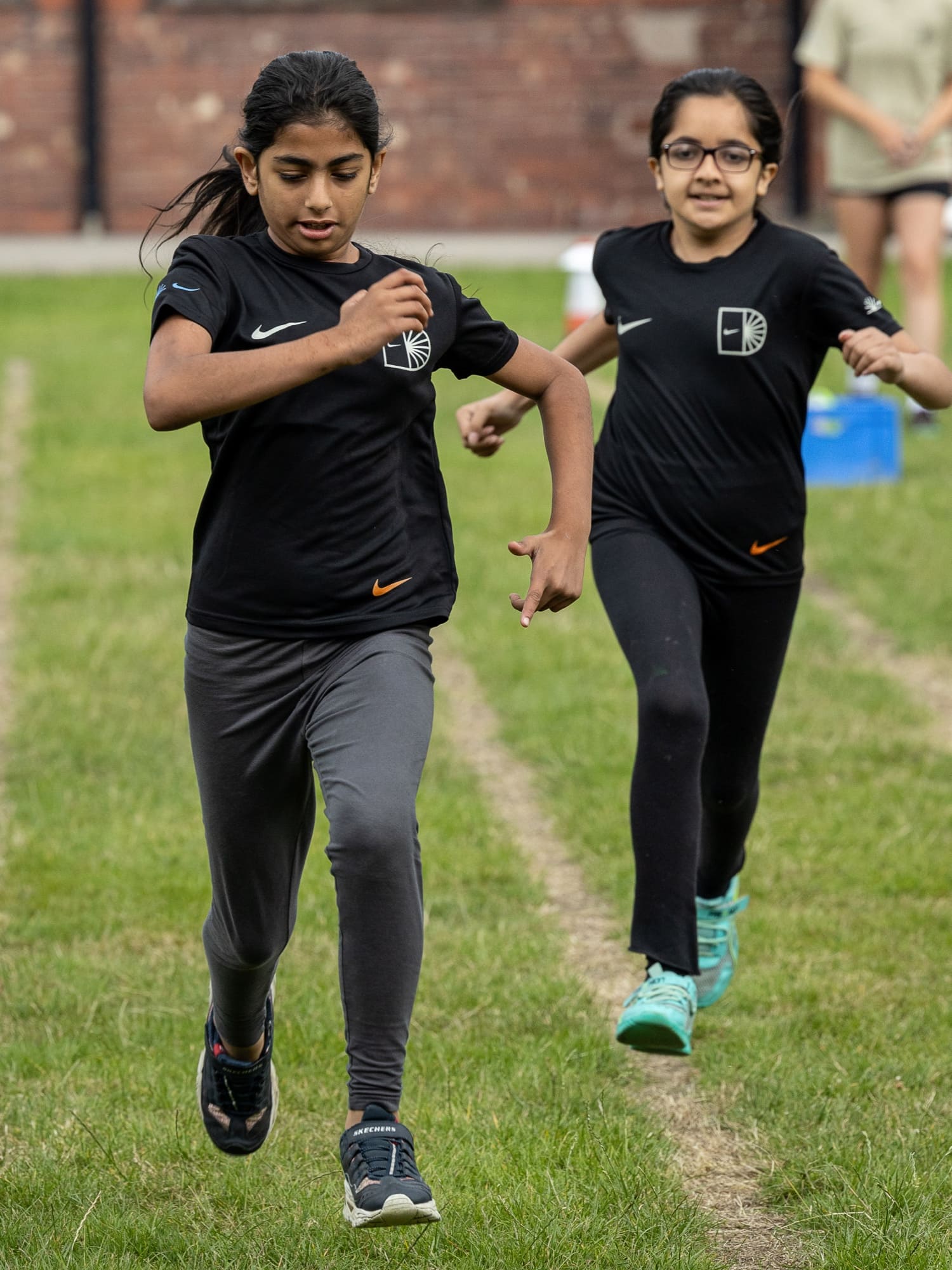 Students running